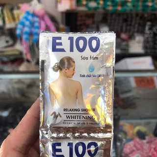 1 Dây Sữa Tắm Trắng Da E100 12 Gói