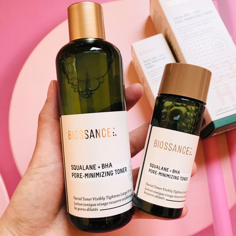 Nước cân bằng da se lỗ chân lông Biossance SQUALANE + BHA PORE-MINIMIZING TONER