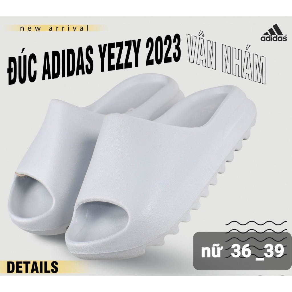 "Chính Hãng" Dép bánh mì nam nữ Yezzy bản vân nhám cao cấp 2023