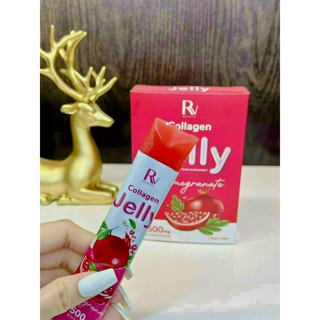 Thạch Lựu Trắng Da Revive Jelly Collagen - Full hộp 7 Gói