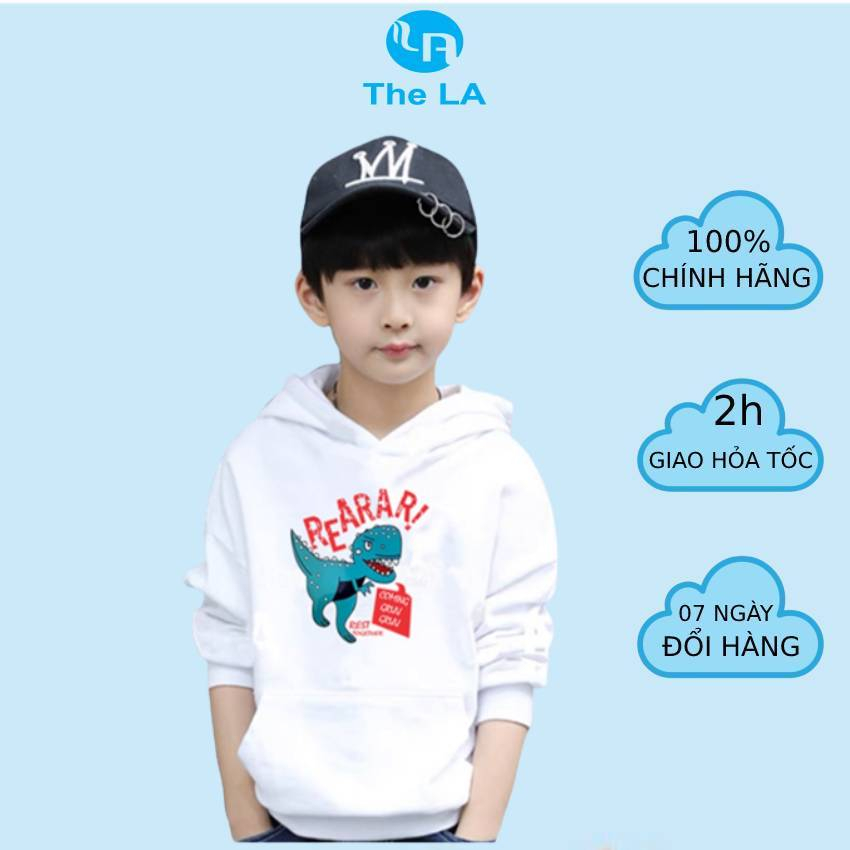Áo hoodie trẻ em THE LA Store chất Vải da cá 100% coton cao cấp cho bé 15-45kg RZM11
