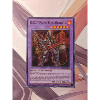 Thẻ bài yugioh: d/d/d flame king genghis ct13-en005