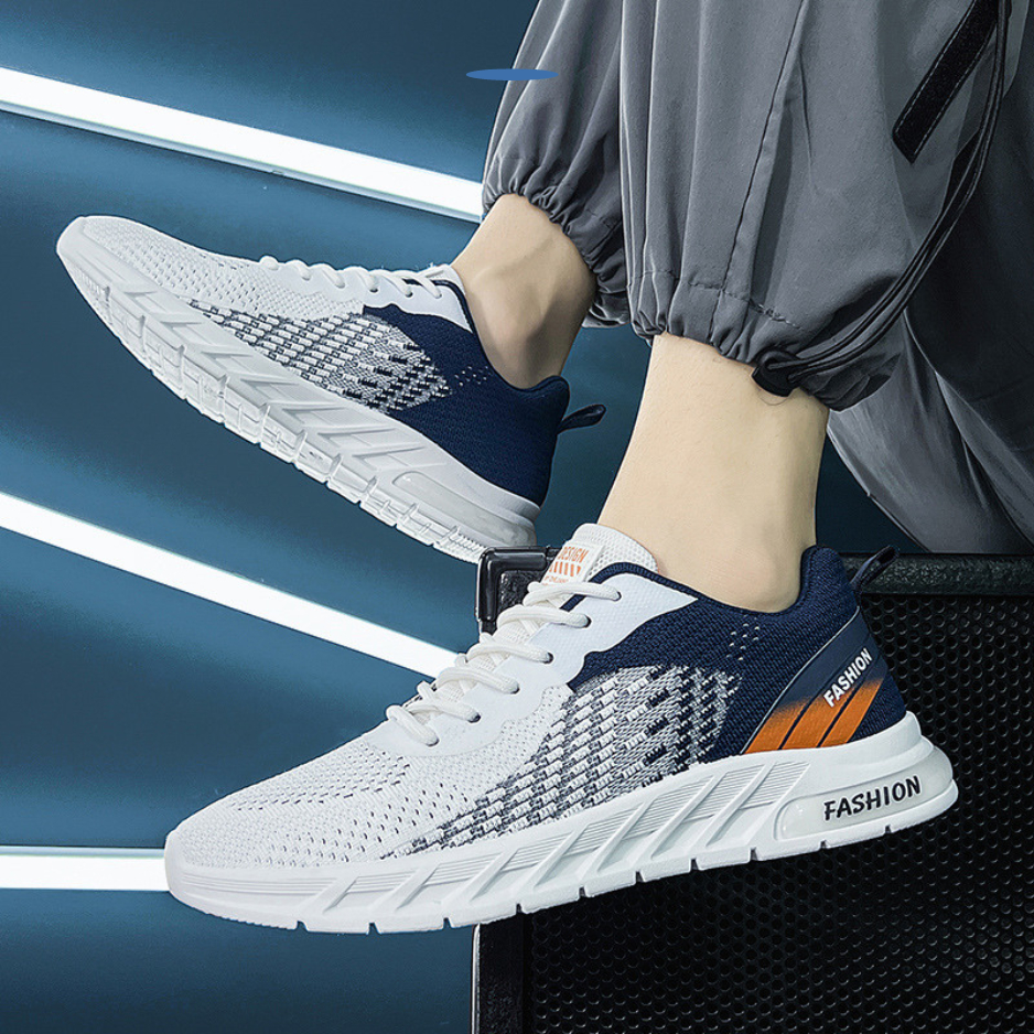 Giày thể thao nam, giày chạy bộ thoáng khí Keep Fashion vải sợi đế cao su phong cách Hàn quốc