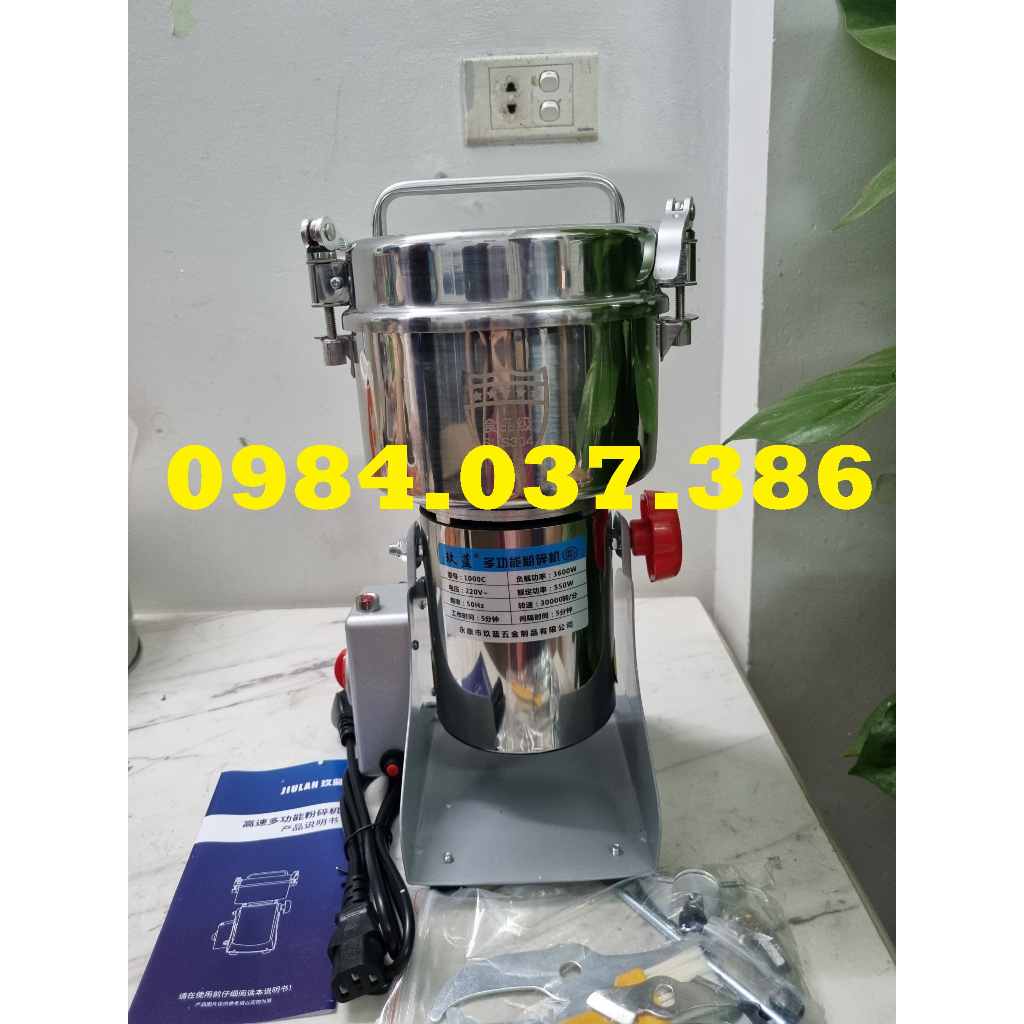 Máy xay hạt khô, xay bột, gia vị cà phê đa năng,công suất 300w, dao cực bén, chất liệu cối inox