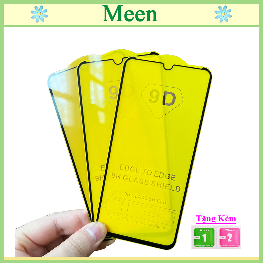 "Kính cường lực Huawei Y7 Pro 2019 " Full màn hình, Ảnh thực shop tự chụp, tặng kèm bộ giấy lau kính Meen