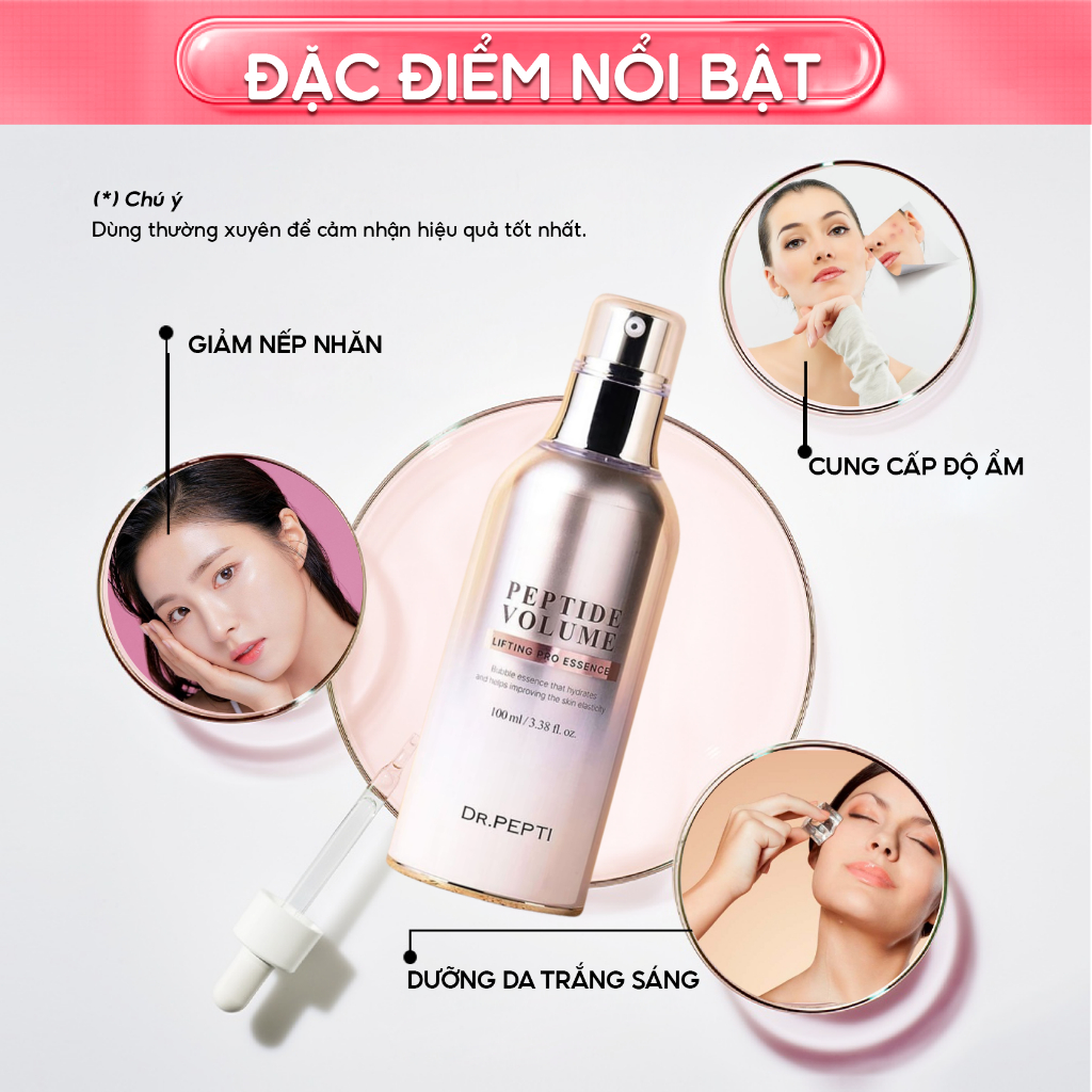 Tinh Chất Dr.Pepti Peptide Volume Lifting Pro Essence Nâng Cơ Chống Lão Hóa SR31