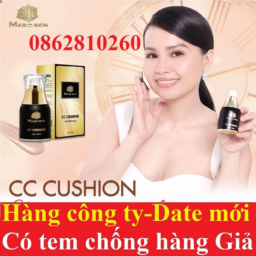 CC Cushion 5in1 kem nền chống nắng dưỡng trắng che khuyết điểm Magic Skin [CHÍNH HÃNG MAGICSKIN]