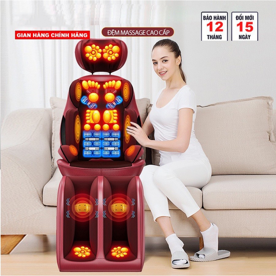 Ghế massage toàn thân, Bộ massage toàn thân hồng ngoại trị liệu giảm đau massage toàn thân hiệu quả. Bảo hành 36 tháng.