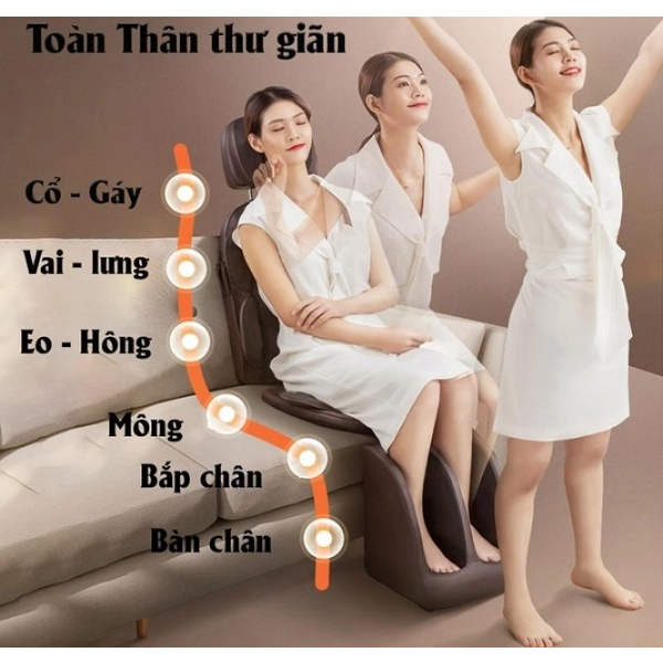 Ghế massage toàn thân, Bộ massage toàn thân hồng ngoại trị liệu giảm đau massage toàn thân hiệu quả. Bảo hành 36 tháng.