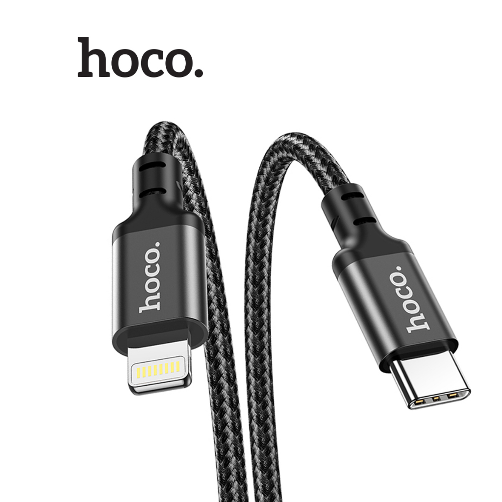 Cáp sạc PD20W Hoco X14 dây bọc dù truyền dữ liệu cho 12/13/14 ,siêu bền chống đứt , dài 2M