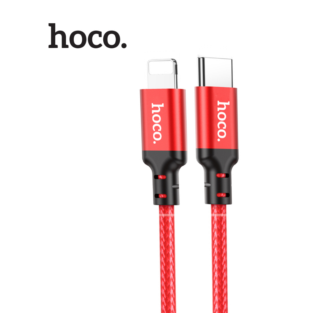 Cáp sạc PD20W Hoco X14 truyền dữ liệu cho 12/13/14 ,dây bọc dù siêu bền chống đứt , dài 3M