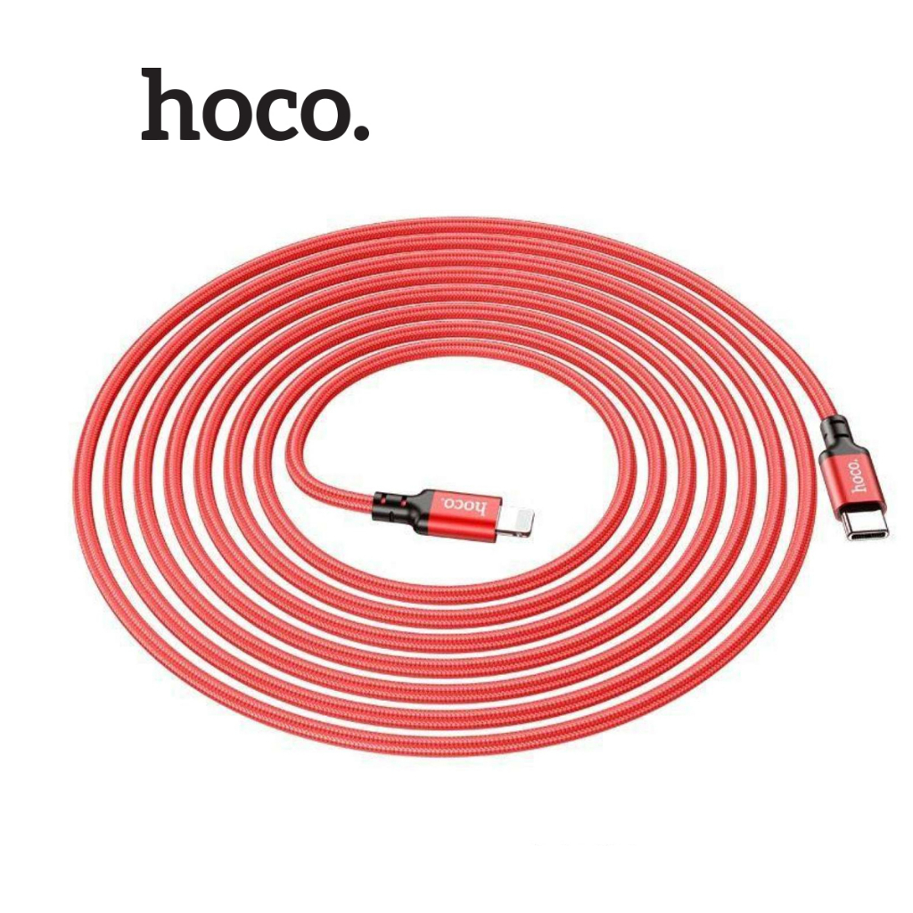 Cáp sạc PD20W Hoco X14 truyền dữ liệu cho 12/13/14 ,dây bọc dù siêu bền chống đứt , dài 3M