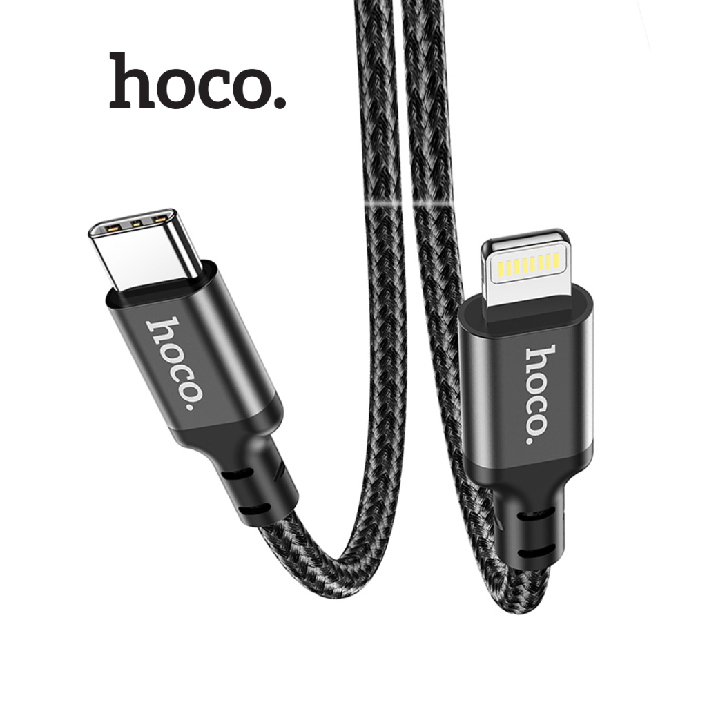 Cáp sạc PD20W Hoco X14 truyền dữ liệu cho 12/13/14 ,dây bọc dù siêu bền chống đứt , dài 3M