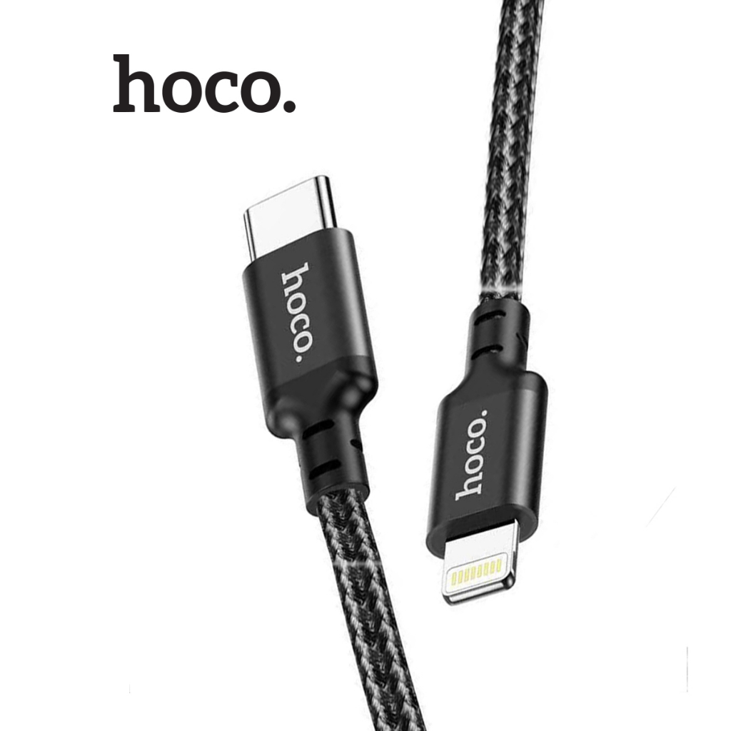 Cáp sạc PD20W Hoco X14 truyền dữ liệu cho 12/13/14 ,dây bọc dù siêu bền chống đứt , dài 3M