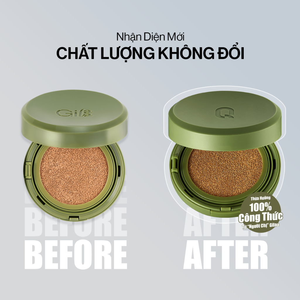 Siêu Phấn Nước Che Phủ GLAMRR Q Vegan Super Cover Cushion SPF50+/PA+++ (1 lõi x 15g)