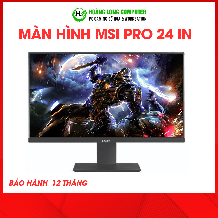 Màn hình Máy Tính MSI Pro 24 inch MP241X FullHD Màn hình Phẳng Full viền, VA, 8ms - Hoàng Long Computer | BigBuy360 - bigbuy360.vn