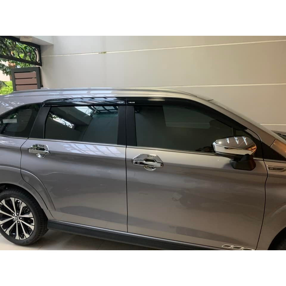 Full bộ ốp tay nắm và hõm cửa theo xe TOYOTA VELOZ 2022-2023 mạ crom sáng bóng cao cấp