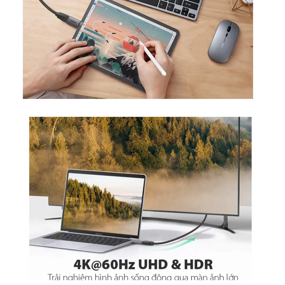 Cáp USB Type C 3.1 Ugreen US161 Chính Hãng 50751 50450