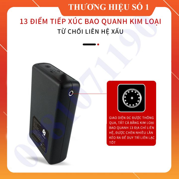 Pin Áo Điều Hoà Dung Lượng 35.000mAh-14V Chạy Liên Tục Mức Mạnh 11-20Tiếng