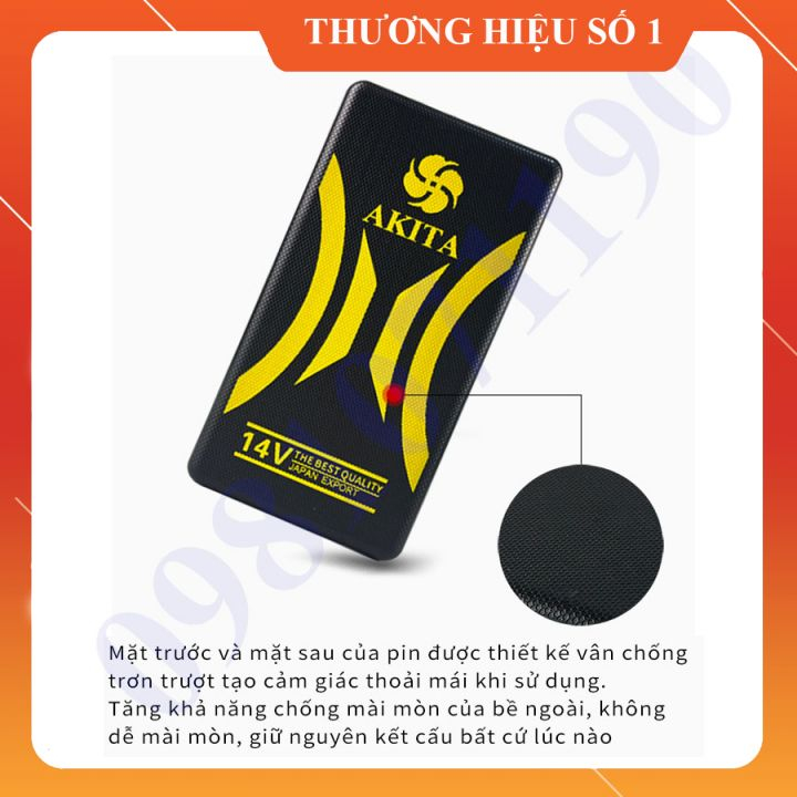 Pin Áo Điều Hoà Dung Lượng 35.000mAh-14V Chạy Liên Tục Mức Mạnh 11-20Tiếng