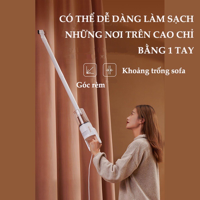 Máy hút bụi YANGZI cầm tay có dây, máy hút bụi xe, sofa,Công suất 600W, Bộ Lọc Hepa12 lực hút siêu mạnh