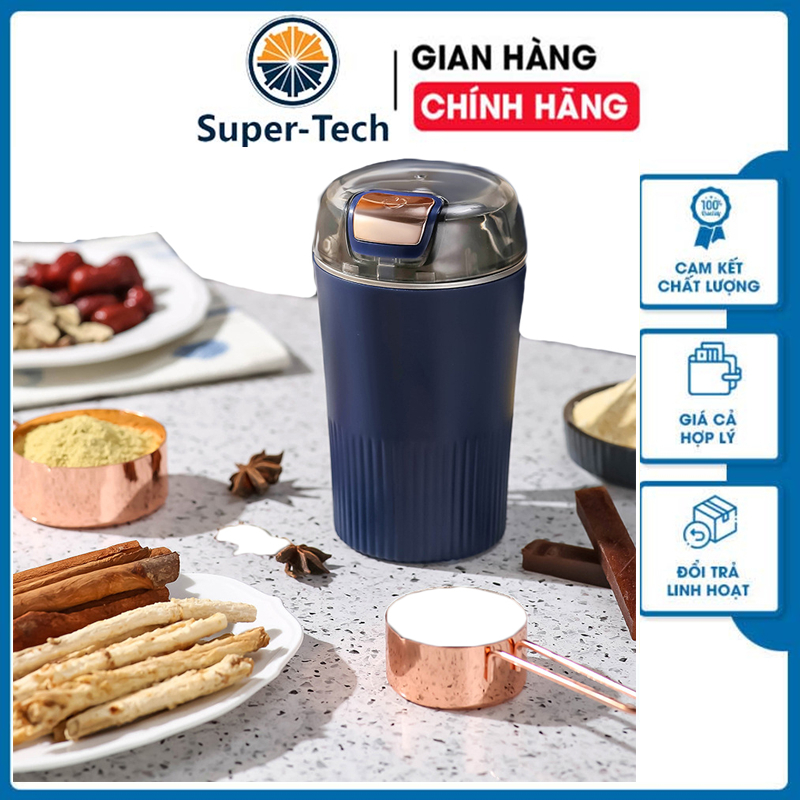 Máy Xay Hạt Khô Cầm Tay Đa Năng Cực Nhanh Công Suất Lớn 300W Xay Bột Ngũ Cốc Cafe Thảo Dược Các Loại Hạt Lưỡi 4 Cánh