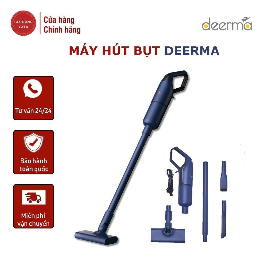 Máy hút bụi cầm tay Deerma DX1000 Lực Hút 16000Pa 600W Hệ thống lọc 3 lớp - Bảo hành 12 tháng