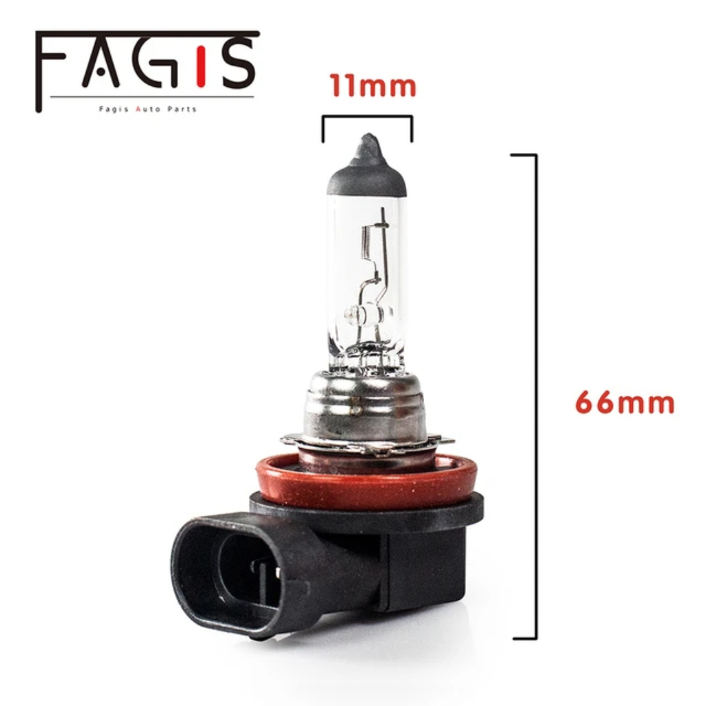 Đèn Pha Ô Tô Fagis H16 Halogen 12V 55W cho xe con và 24V 55W cho xe tải, Bóng Đèn Halogen Tự Động