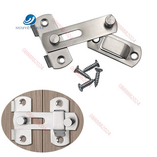 Khóa cửa chốt móc xoay inox , chốt khóa cửa lùa inox, chốt khóa cài cửa inox