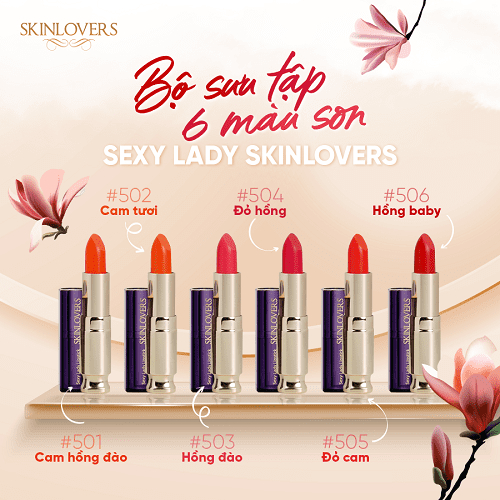 Son trang điểm cao cấp Skinlovers Sexy Lady_3.5g