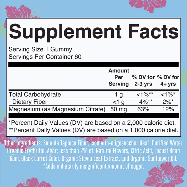 Kẹo Dẻo Magie Clam Cho Trẻ Em Mary Ruth's, MaryRuth's Kids Magnesium Calm Gummies