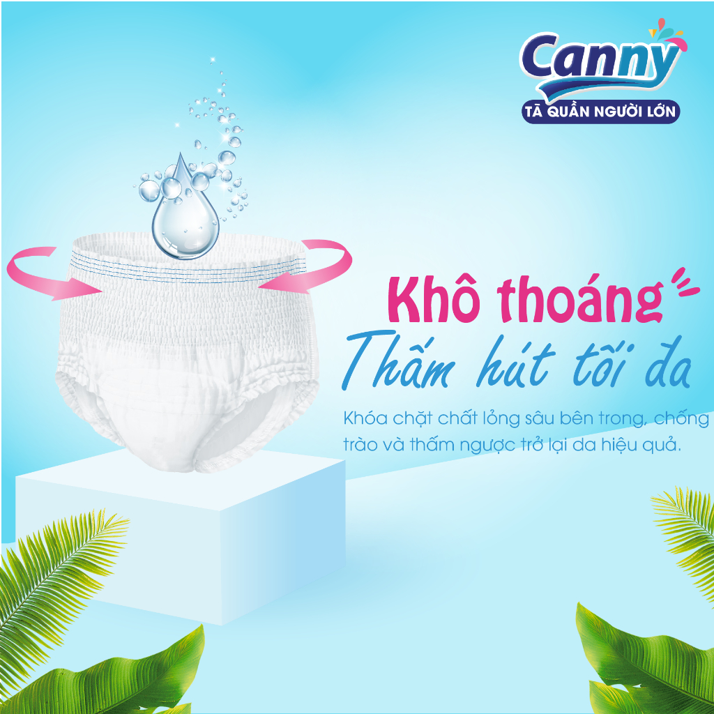 [ GIÁ DÙNG THỬ ] COMBO 6 gói Tã bỉm quần người già chất lượng siêu thấm, kháng khuẩn Canny Size XL 7 miếng