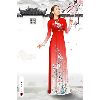 Vải áo dài 3D