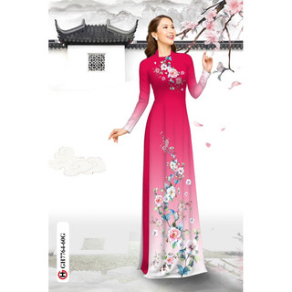 Vải áo dài 3D