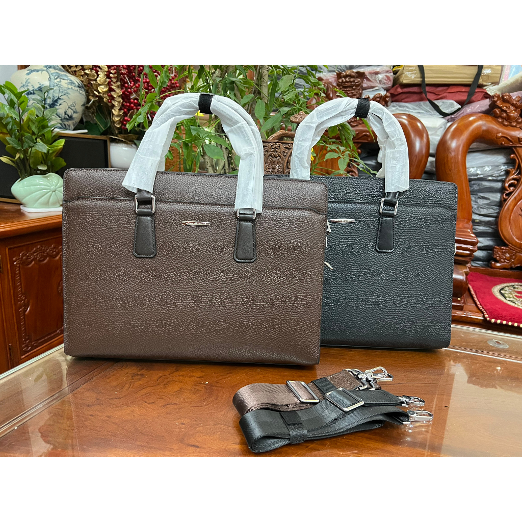 Cặp da nam công sở da bò miếng