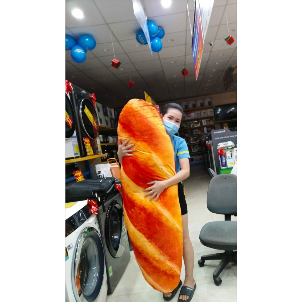 BÁNH MÌ NHỒI BÔNG 3D SIÊU TO ÔM NGỦ SIÊU MỀM MỊN - THÚ BÔNG BÁNH MÌ SIÊU ĐẸP