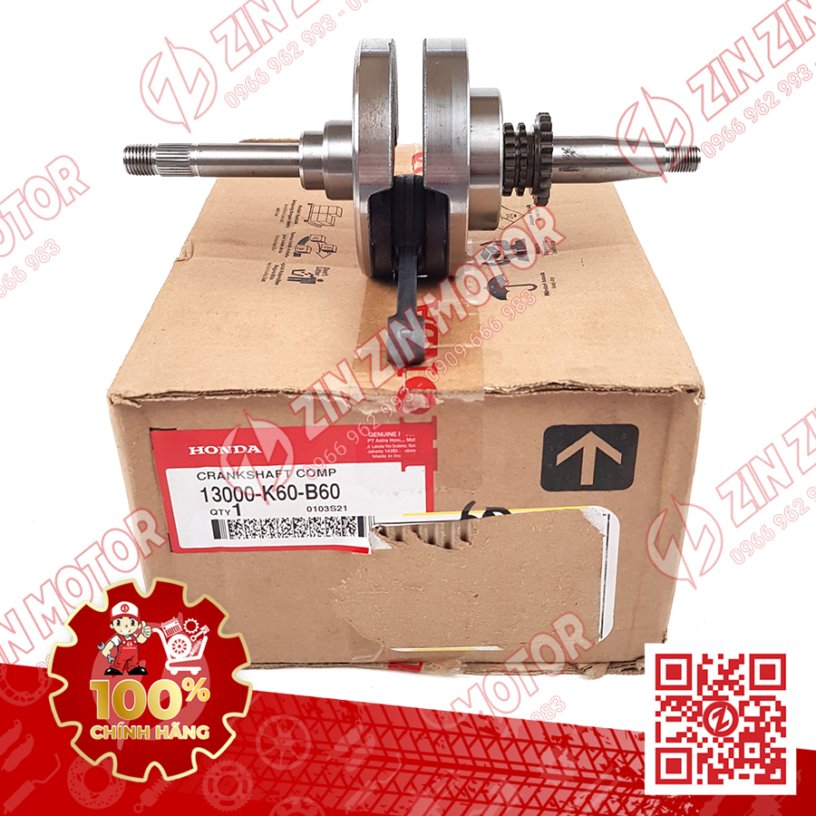 Cây Dên Vario 150 2018 K59J, Vario 125 2018 - 2023 (K2V, K60R), Air Blade 150 K1F Chính Hãng Honda - ZZM