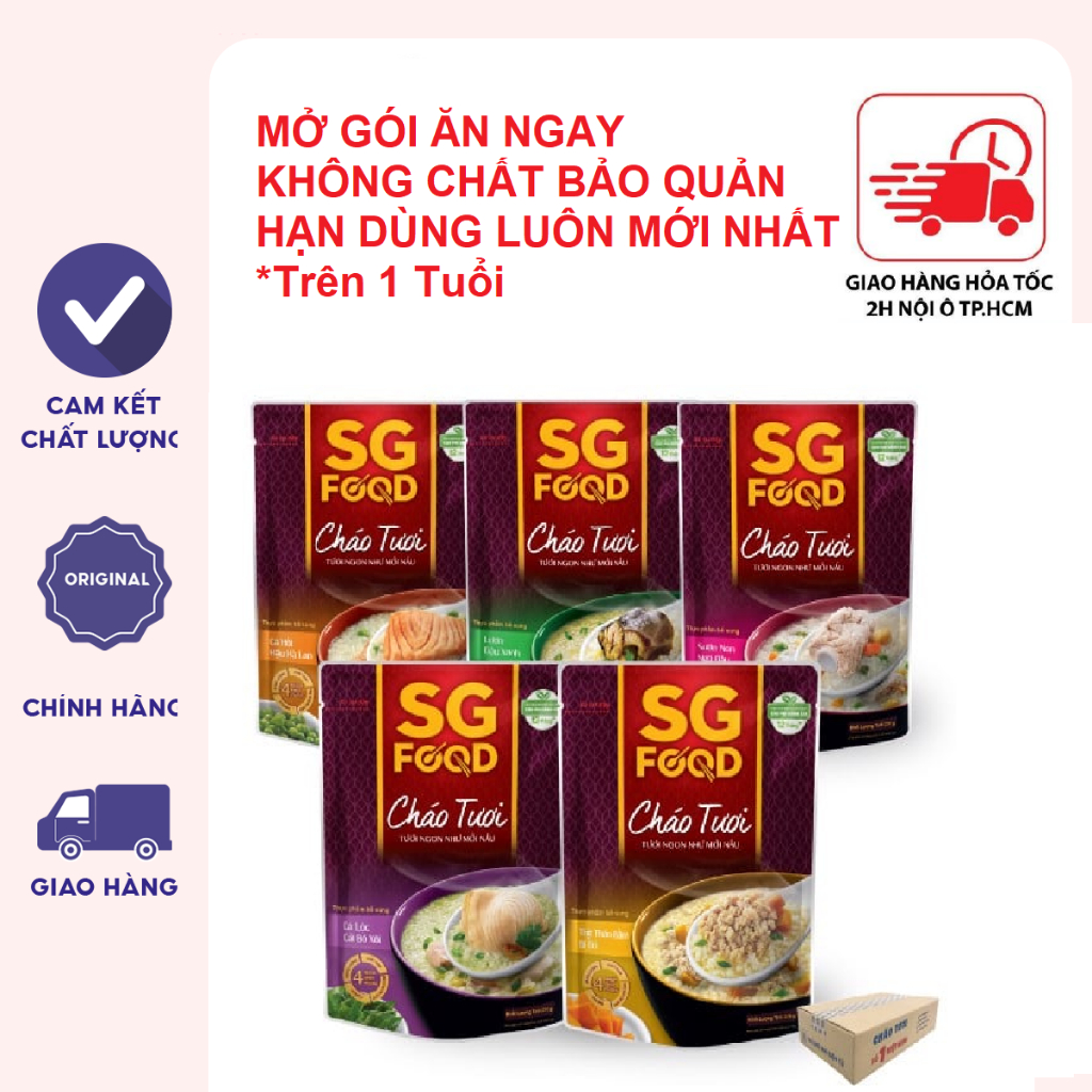 Cháo Tươi SG Food Nhiều Vị 240g Cho Bé từ 12 Tháng