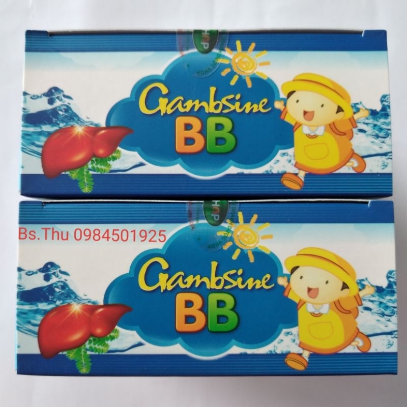 Gambsine BB hỗ trợ thanh nhiệt, giải độc, bảo vệ gan hộp 20 ống