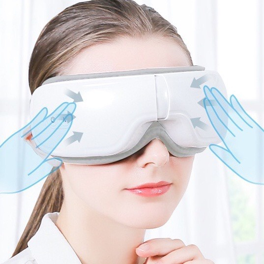 Máy massage mắt thông minh ED-1108, HY-O5 Cao cấp,Công Nghệ Áp Suất Túi Khí Kèm Nhiệt, Ấn Huyệt, Mát Xa Mắt