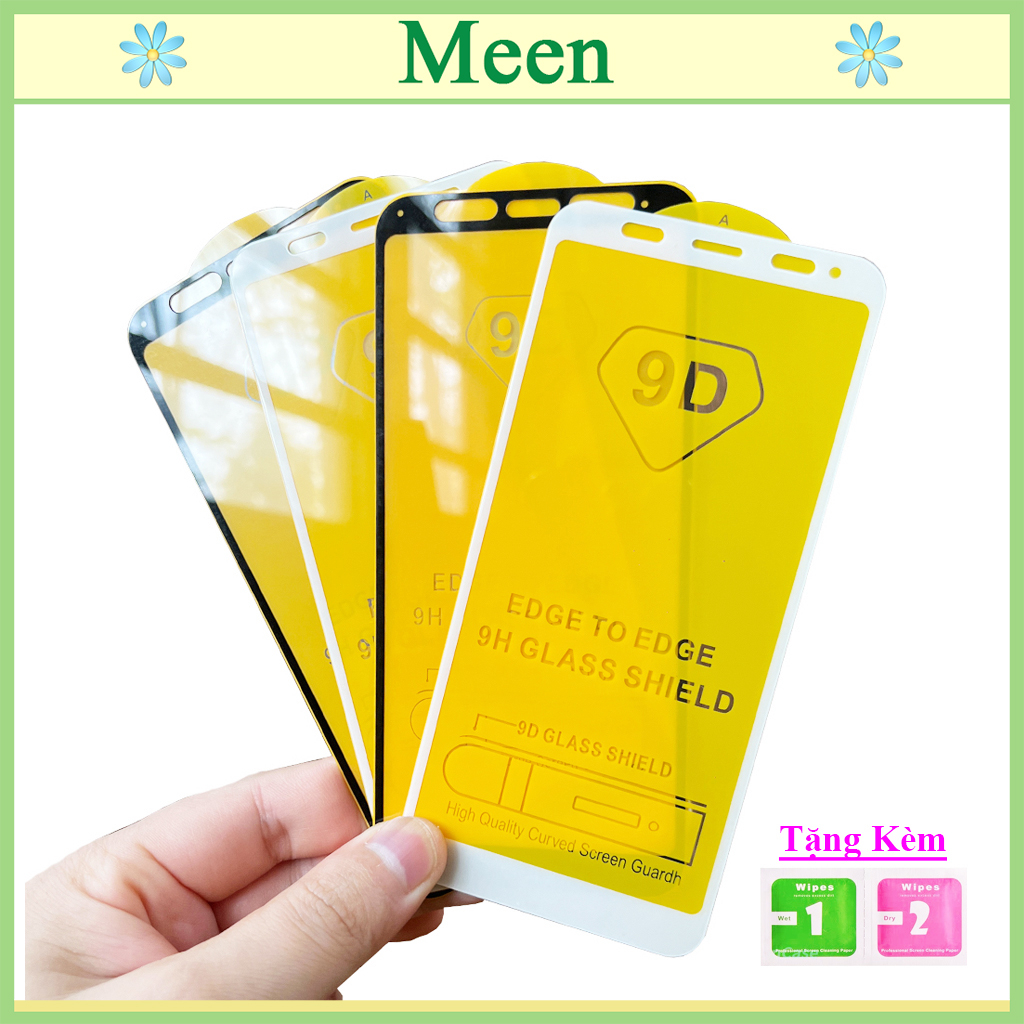 "Kính cường lực Xiaomi Redmi Note 5 " Full màn hình, Ảnh thực shop tự chụp, tặng kèm bộ giấy lau kính Meen