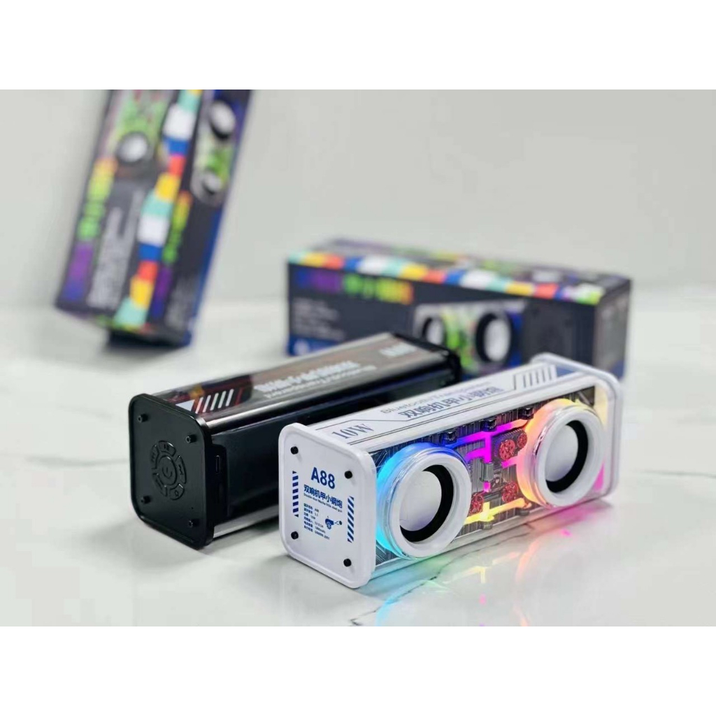 Loa Bluetooth đèn Led trong suốt