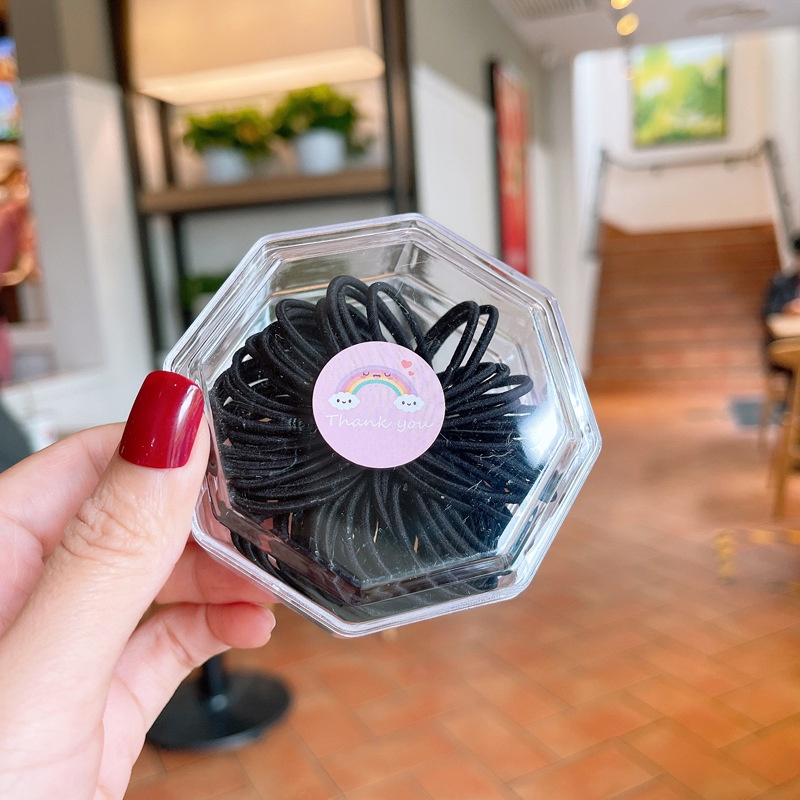 Dây buộc tóc cho bé gái nhiều màu sắc hộp 60 chiếc