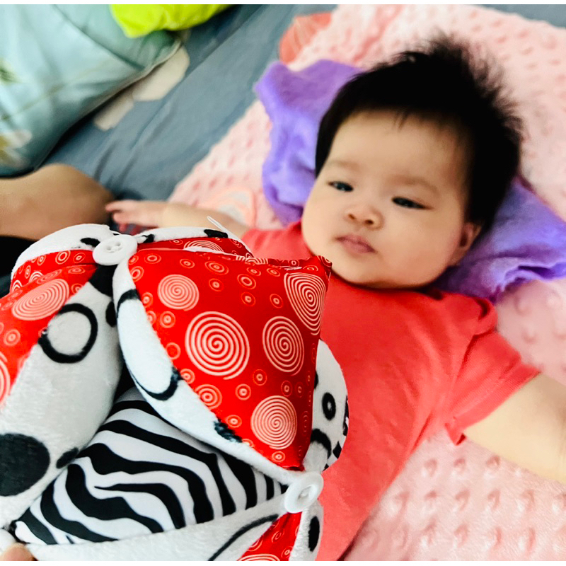 Đồ chơi cho bé sơ sinh – Bóng múi Montessori luyện chân cho bé 3 tháng tuổi treo kệ chữ A, treo nôi - Bóng giác quan - M