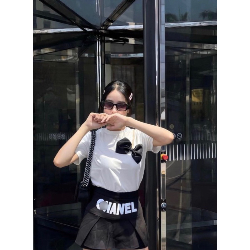 Áo cài nơ kim băng tháo rời TTA976