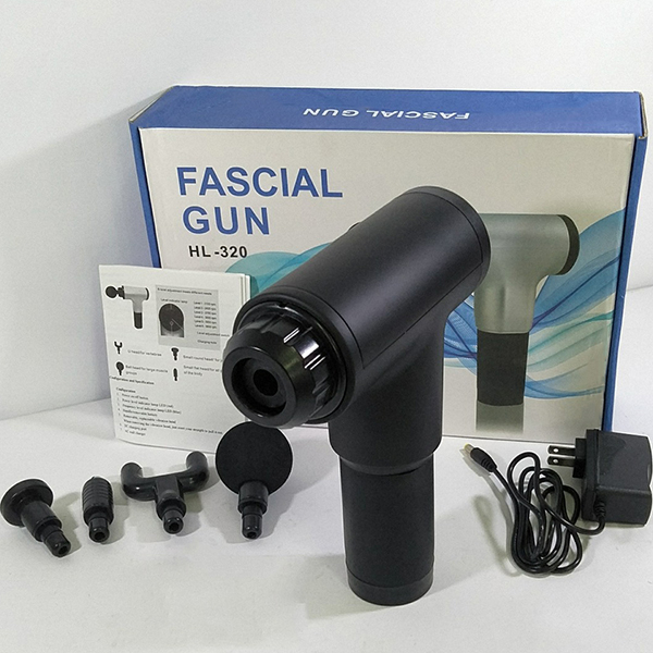 Máy Massage Cầm Tay 4 Đầu 6 Chế Độ - Súng Massage Giảm Co Cứng Cơ Đa Năng Bảo Hành 12 Tháng