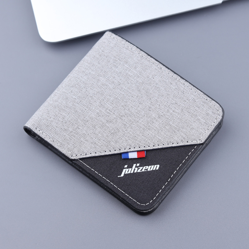 Ví Nam , Bóp Vải Canvas Jolizeon Bản Nâng Cấp Dáng Hàn Phối Màu Đẹp