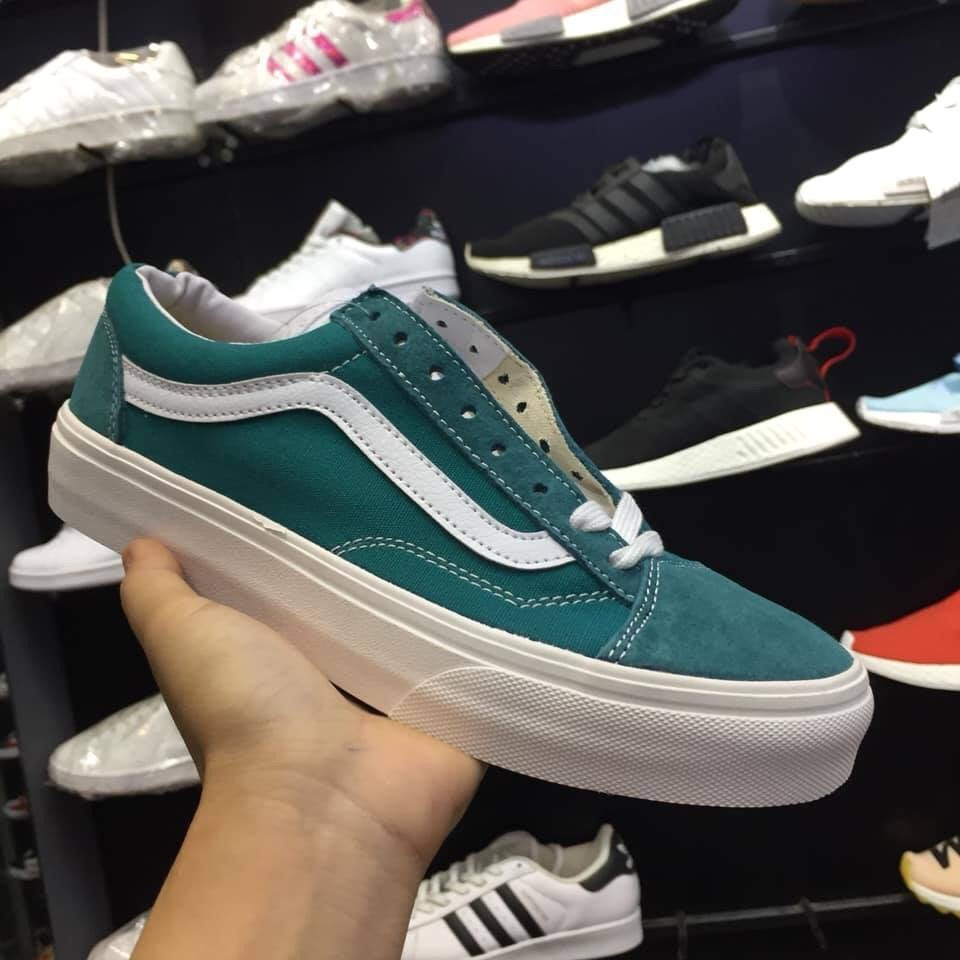 Giày Vans vault Old Skool Xanh Lá Bản Chuẩn 11Trung  - Có sẵn