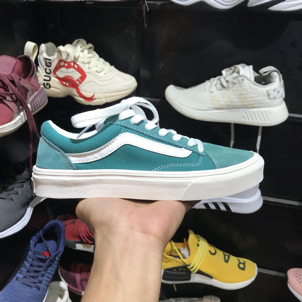 Giày Vans vault Old Skool Xanh Lá Bản Chuẩn 11Trung  - Có sẵn