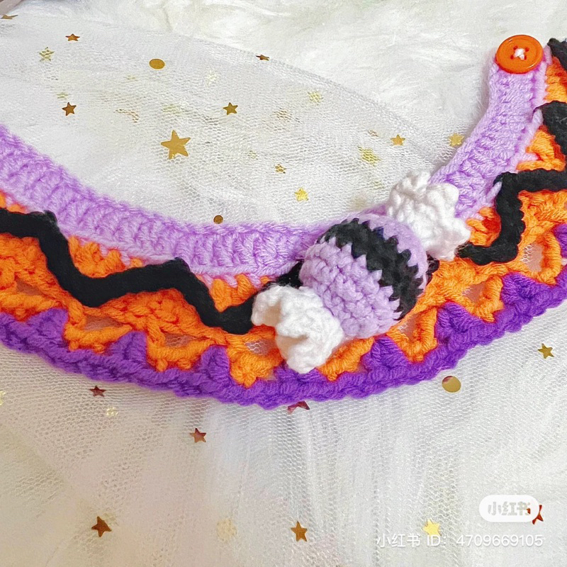 Yếm len Halloween cho mèo, yếm cosplay CHILLMEOW